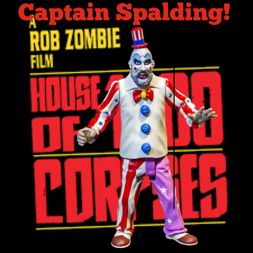 Captain Spalding comes to DragonGeeks from 'The House Of 1000 Corpses'. Trick or Treat Studios presents Captain Spalding from the cult film, 'the house of 1000 Corpses'. We have our Captain Spalding Masks for sale as well as the Captain Spalding figures to add to your horror collections.