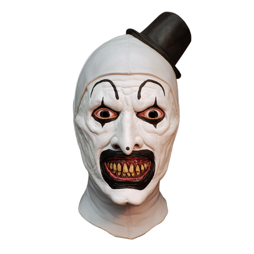Terrifier the Mask will terrify you. Terrifier is a clown ready to scare you. Buy the awesome mask from DragonGeeks and terrify your friends witless. 