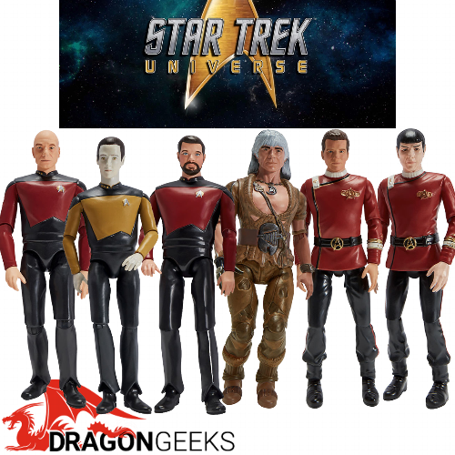 Boldly Go Where No DragonGeek Has Gone Before! The classic line of Star Trek action figures you remember from yesteryears are back with a modern touch.