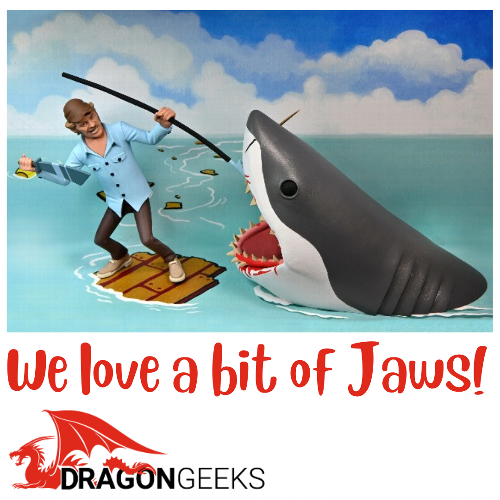 Jaws is coming for Christmas at DragonGeeks, Fancy a Bite at Christmas? Check out our Jaws Merchandise. They make great Christmas gifts for those who love the Jaws Franchise, especially the original and many would say the best.
