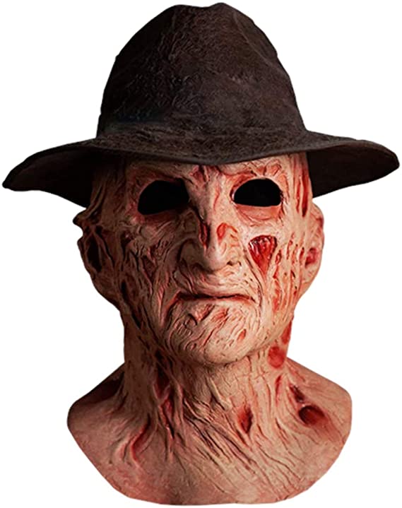 Freddy Krueger , Nightmare on Elm Street, Part 4, deluxe Mask with Hat.