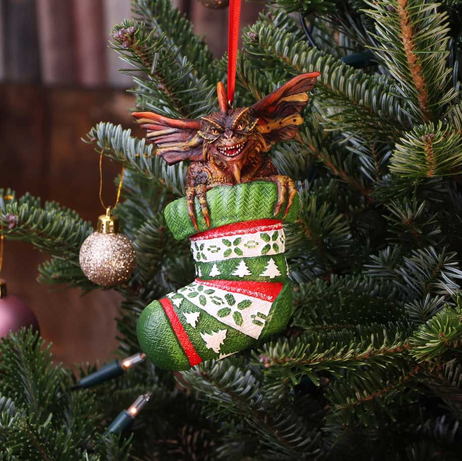 Gremlins Mohawk in Stocking Hanging Ornament 12cm.
