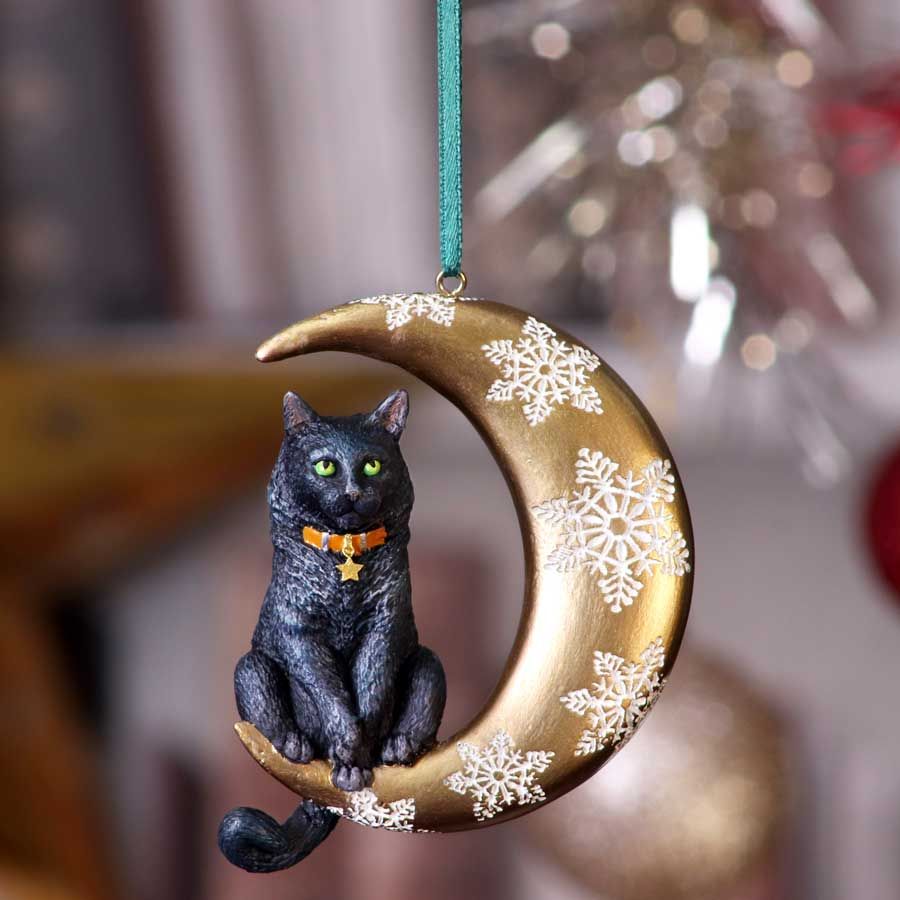 Moon Cat Hanging Ornament.