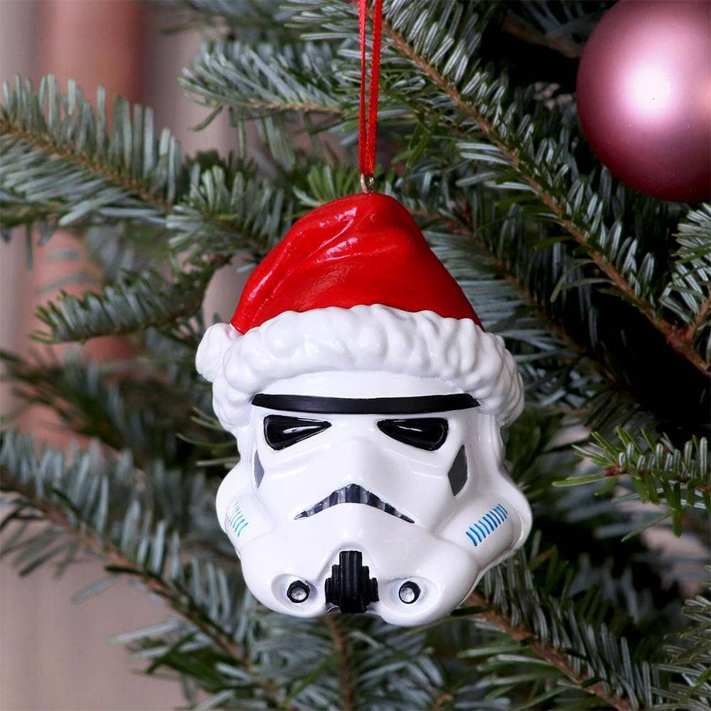 Stormtrooper Santa Hat Hanging Ornament.