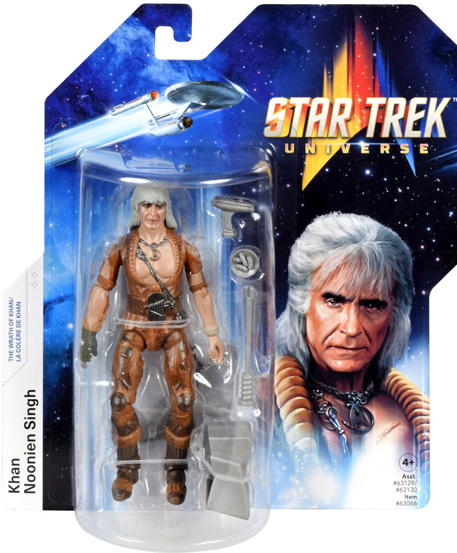 Highly detailed, 12.5cm Khan figure from Star Trek The Wrath of Khan
