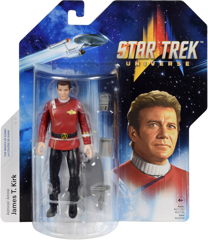 Highly detailed, 12.5cm Admiral Jame Kirk figure from Star Trek The Wrath of Khan